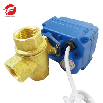 5 v 12 v 24 v CWX-15N DN15 reduziert bohrung Messing motorisierte drei way ball valve